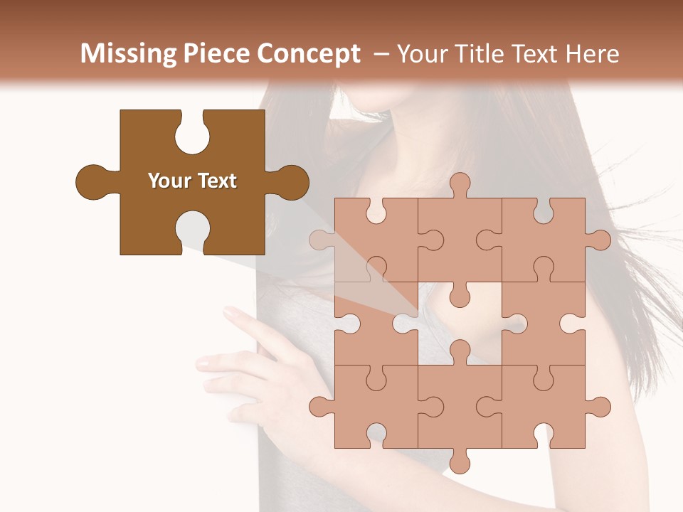 Space Showing Female PowerPoint Template