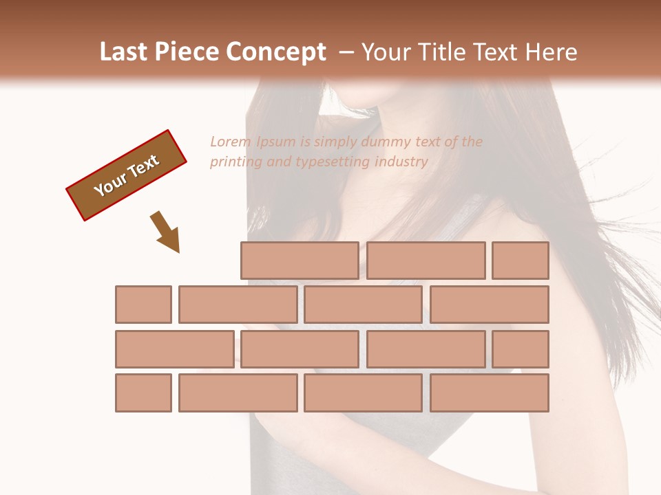 Space Showing Female PowerPoint Template