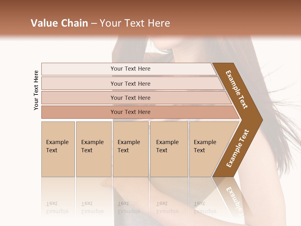 Space Showing Female PowerPoint Template