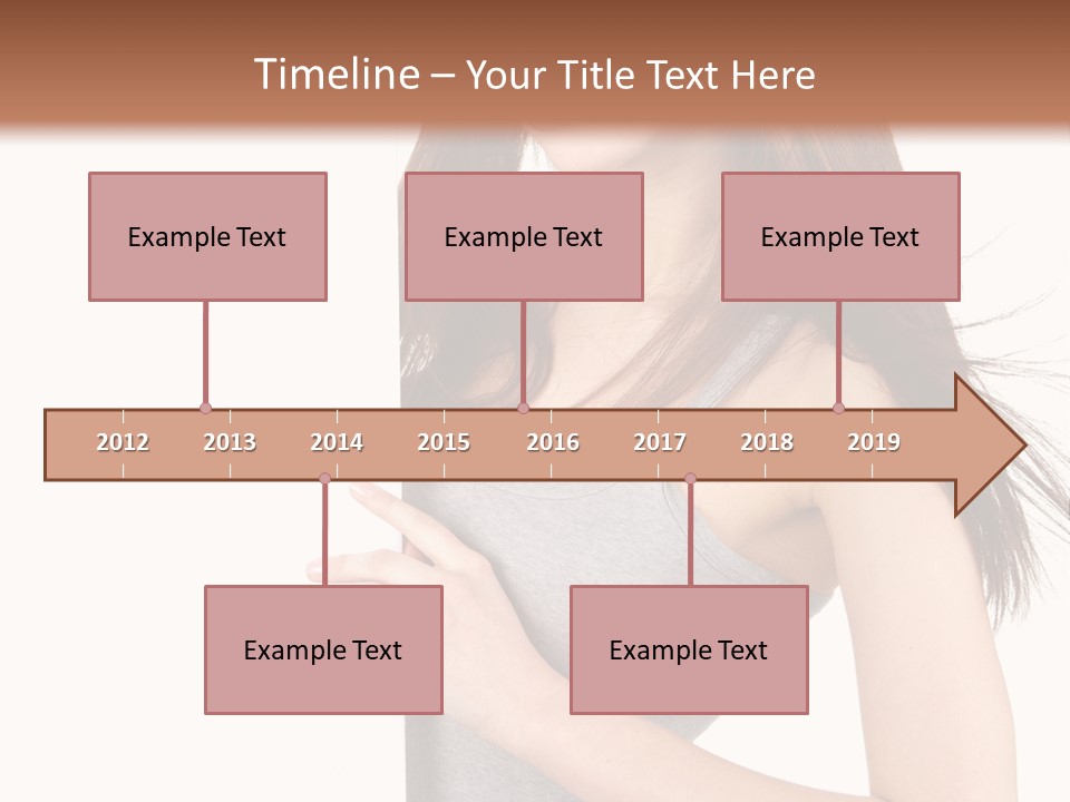 Space Showing Female PowerPoint Template