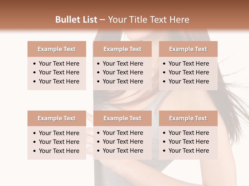 Space Showing Female PowerPoint Template