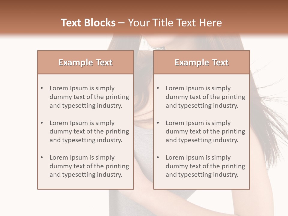 Space Showing Female PowerPoint Template