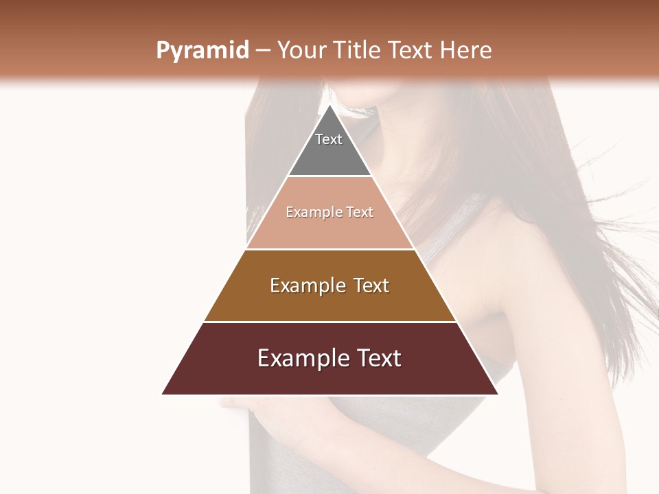 Space Showing Female PowerPoint Template