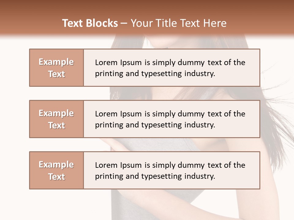Space Showing Female PowerPoint Template