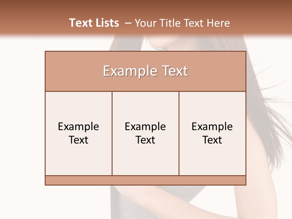 Space Showing Female PowerPoint Template
