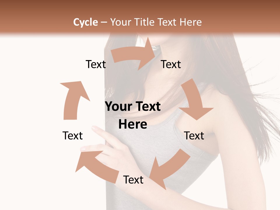 Space Showing Female PowerPoint Template