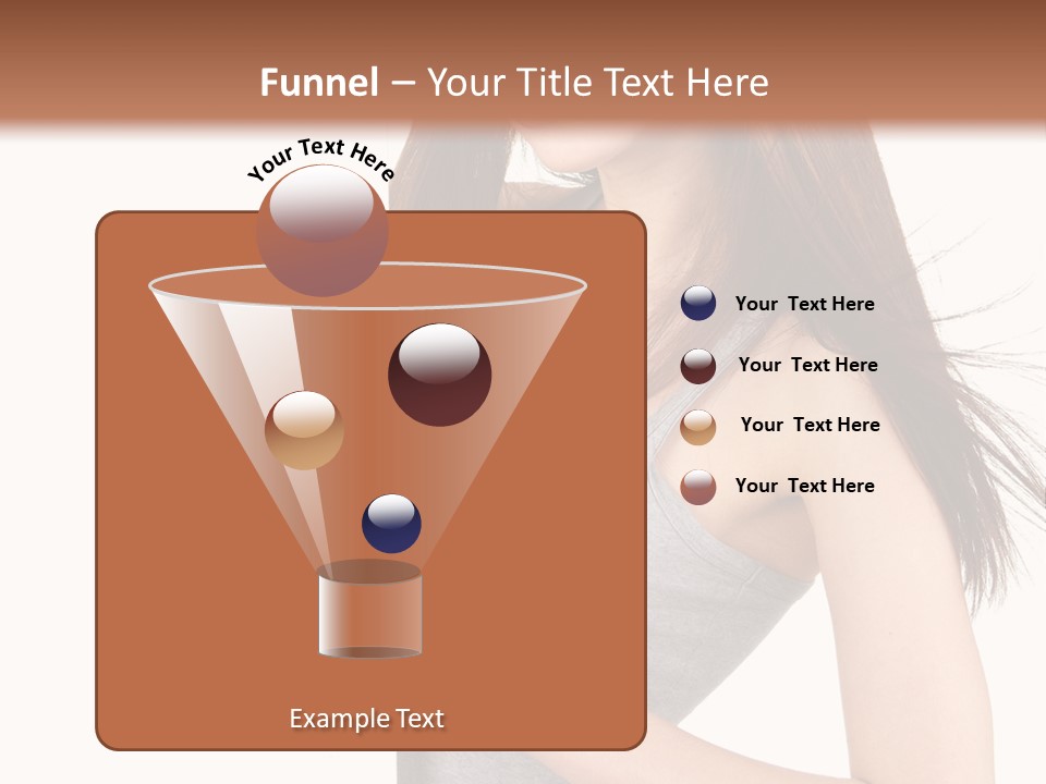 Space Showing Female PowerPoint Template