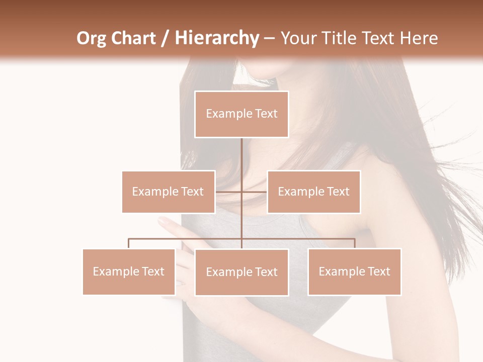 Space Showing Female PowerPoint Template