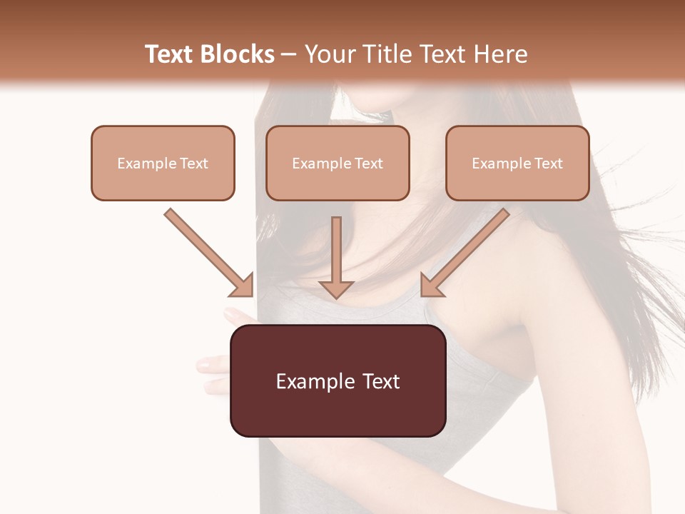 Space Showing Female PowerPoint Template