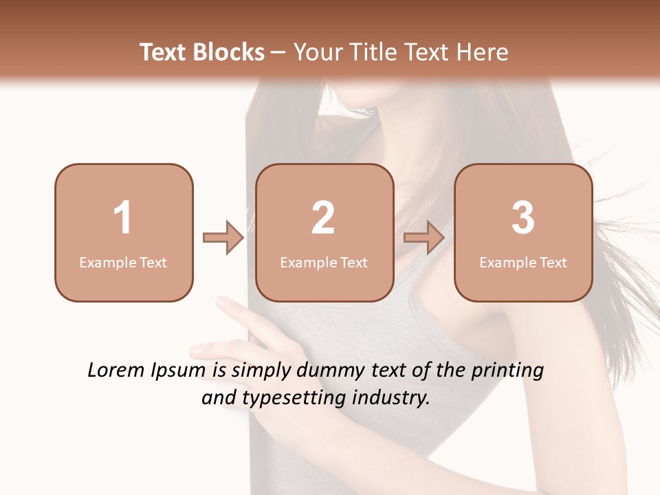 Space Showing Female PowerPoint Template