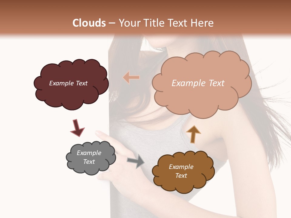 Space Showing Female PowerPoint Template