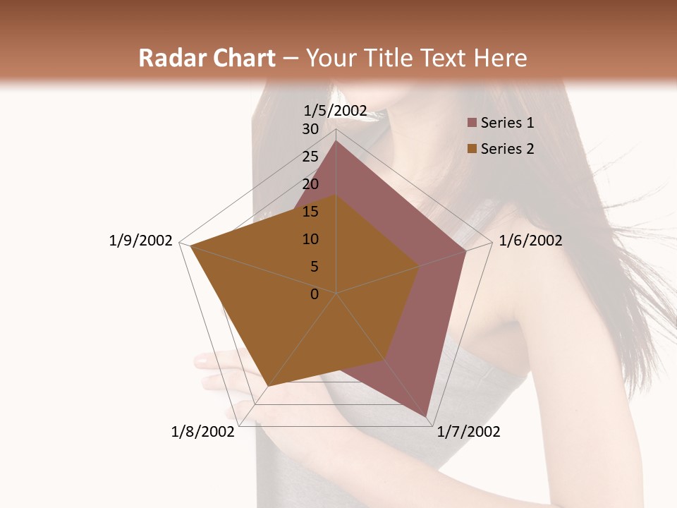 Space Showing Female PowerPoint Template