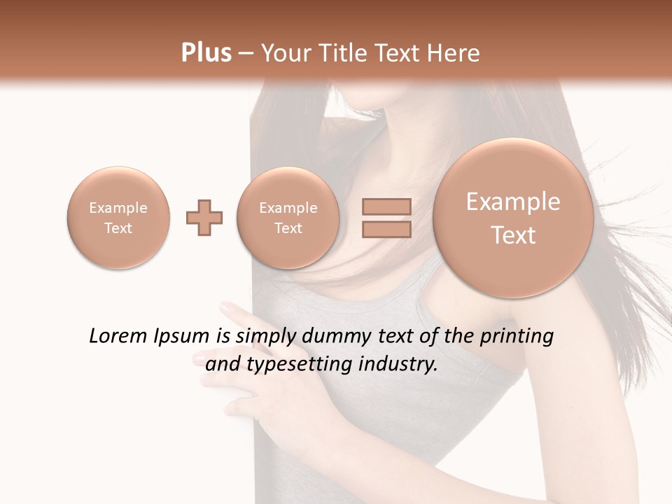 Space Showing Female PowerPoint Template