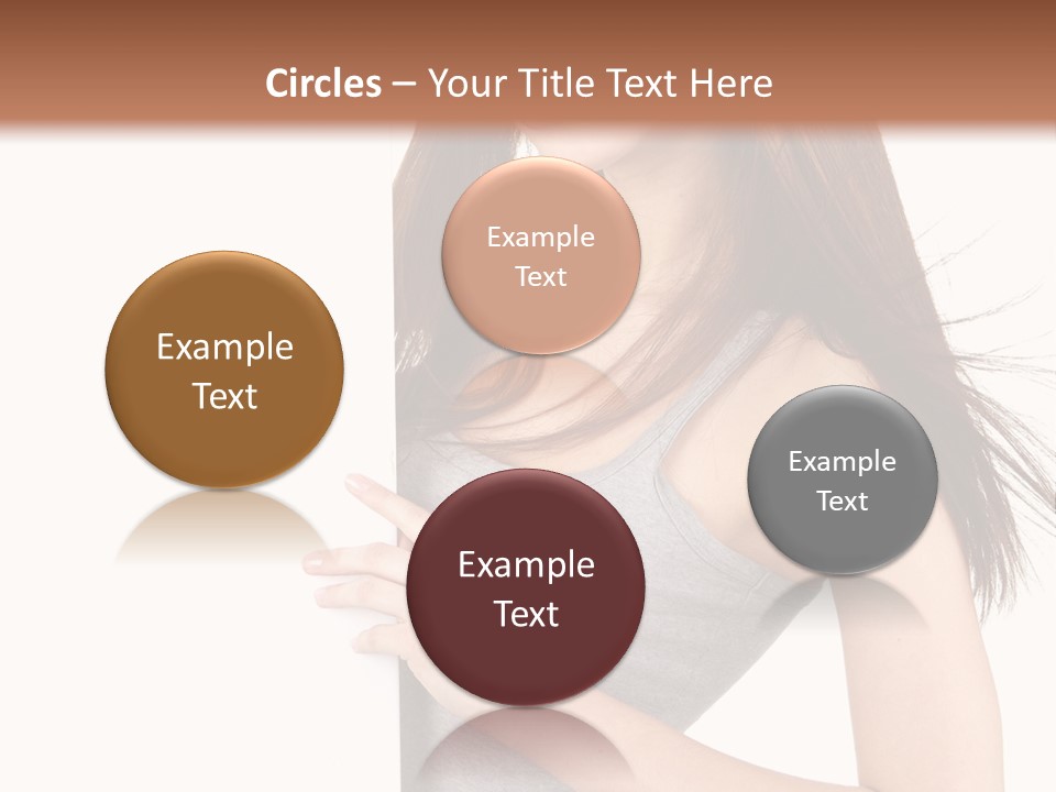 Space Showing Female PowerPoint Template