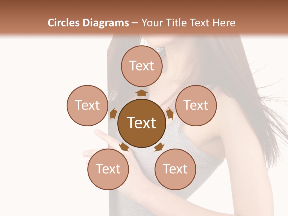 Space Showing Female PowerPoint Template