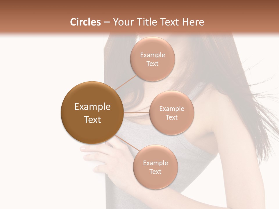 Space Showing Female PowerPoint Template