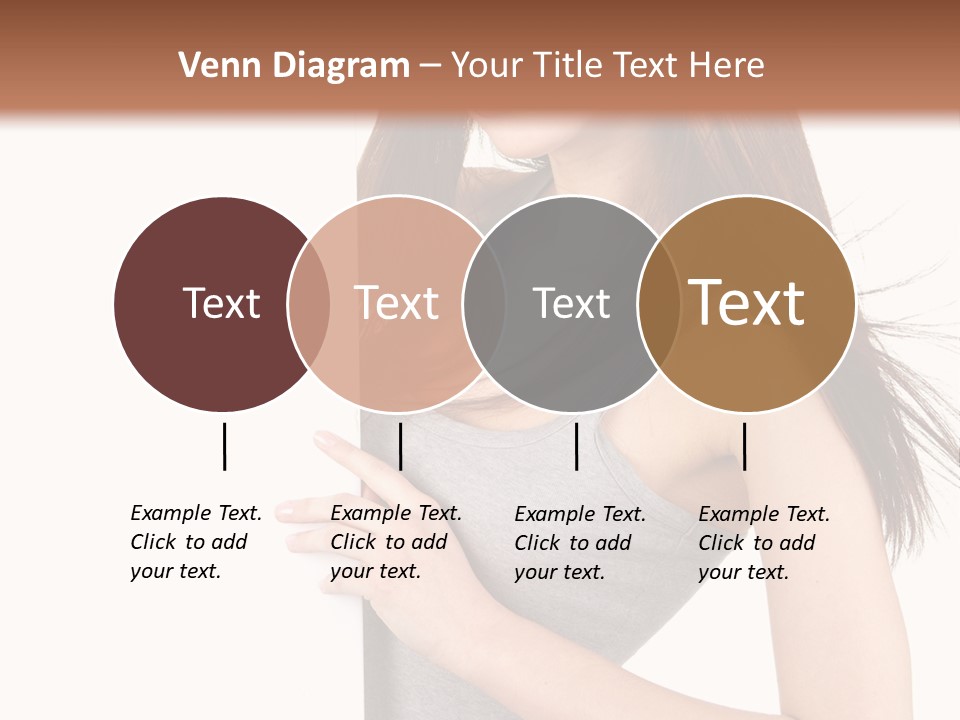 Space Showing Female PowerPoint Template
