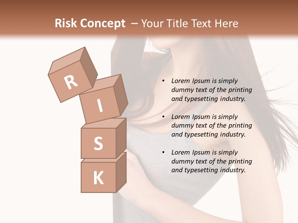 Space Showing Female PowerPoint Template