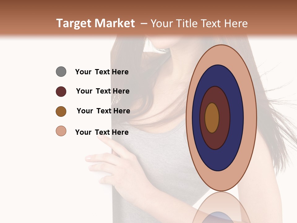 Space Showing Female PowerPoint Template