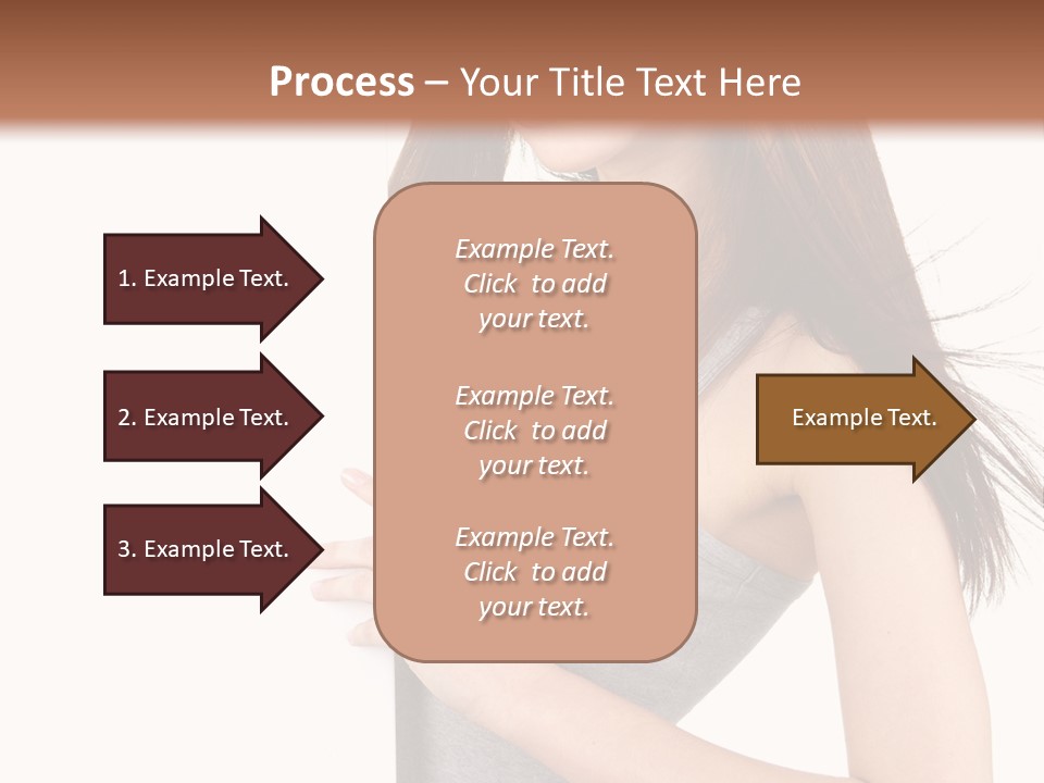Space Showing Female PowerPoint Template