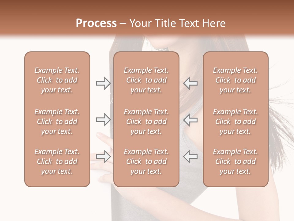 Space Showing Female PowerPoint Template