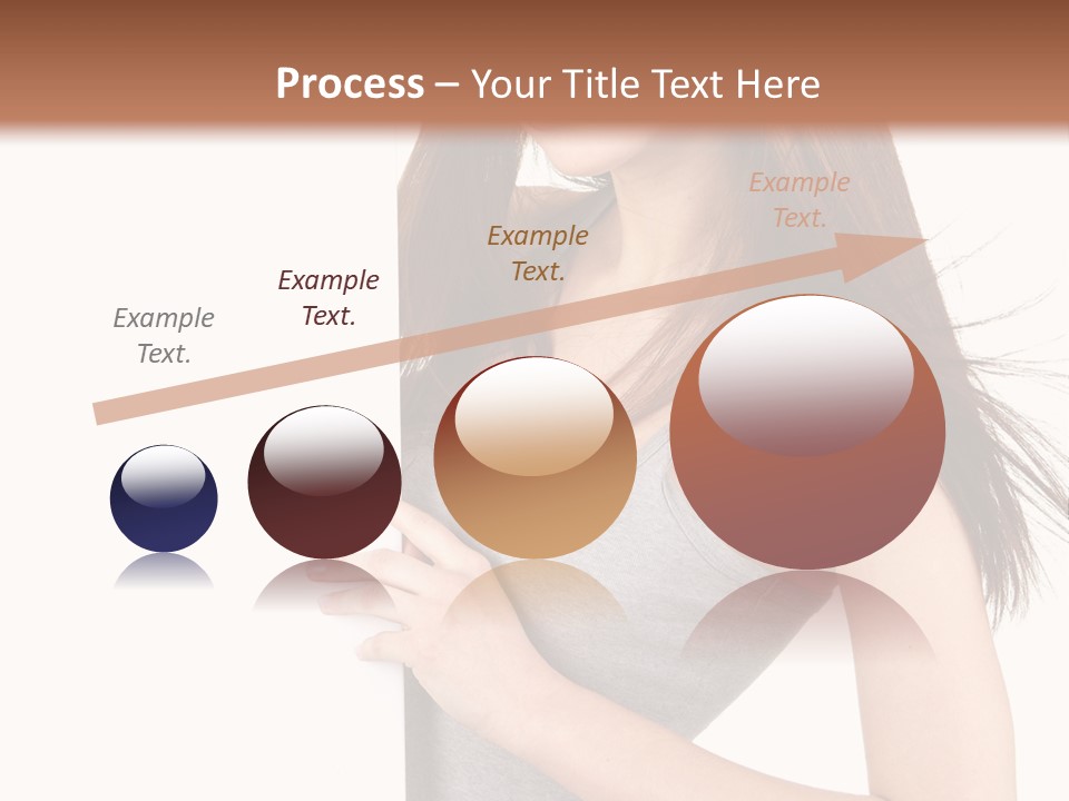 Space Showing Female PowerPoint Template