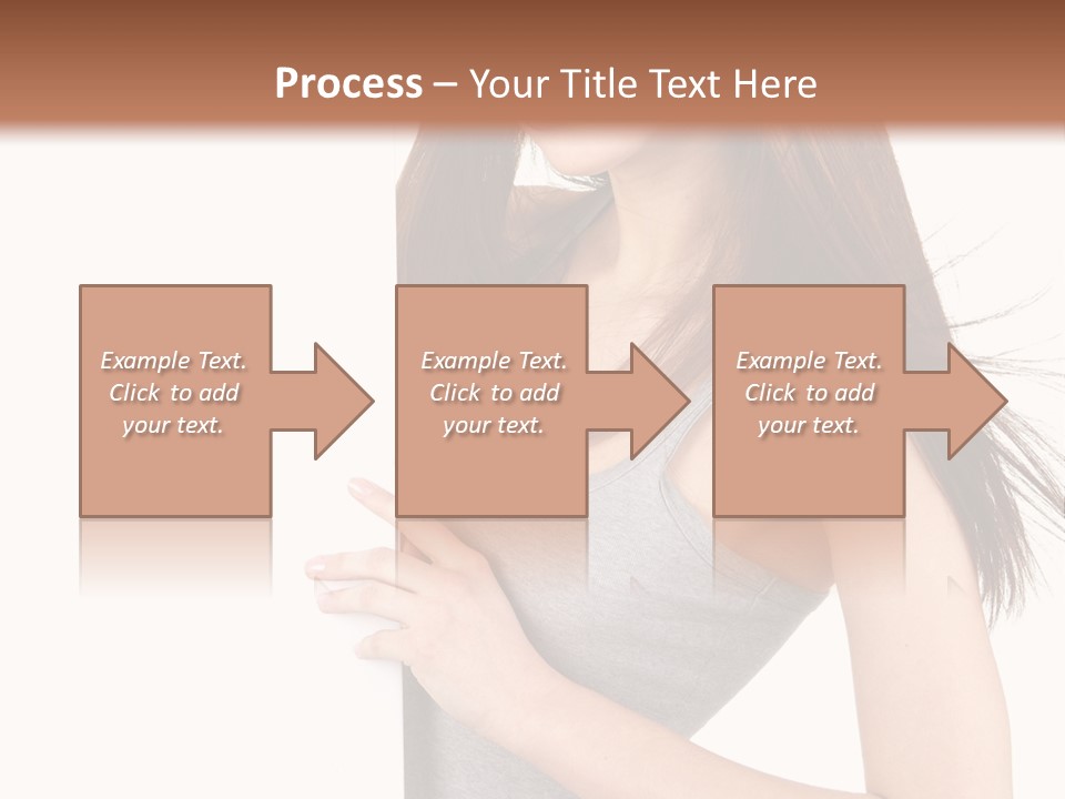 Space Showing Female PowerPoint Template