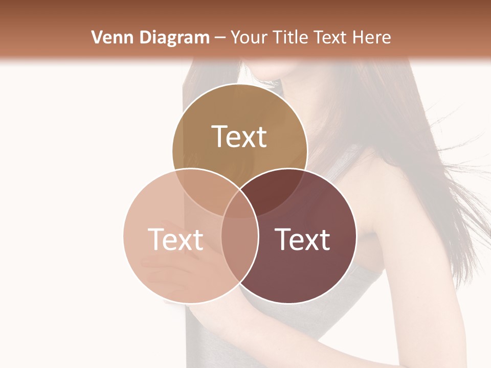 Space Showing Female PowerPoint Template