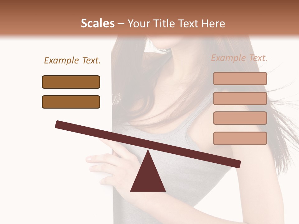 Space Showing Female PowerPoint Template