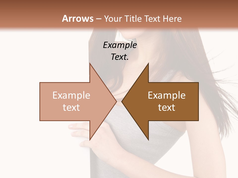 Space Showing Female PowerPoint Template