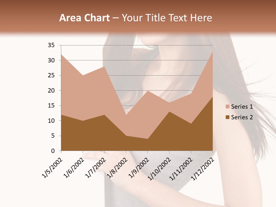 Space Showing Female PowerPoint Template