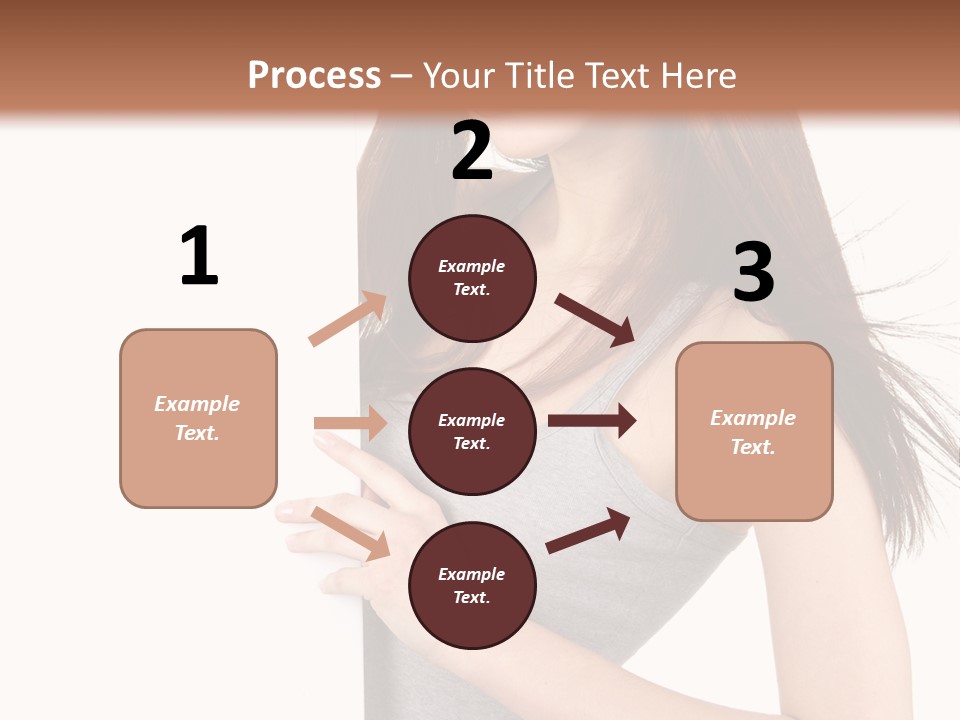 Space Showing Female PowerPoint Template