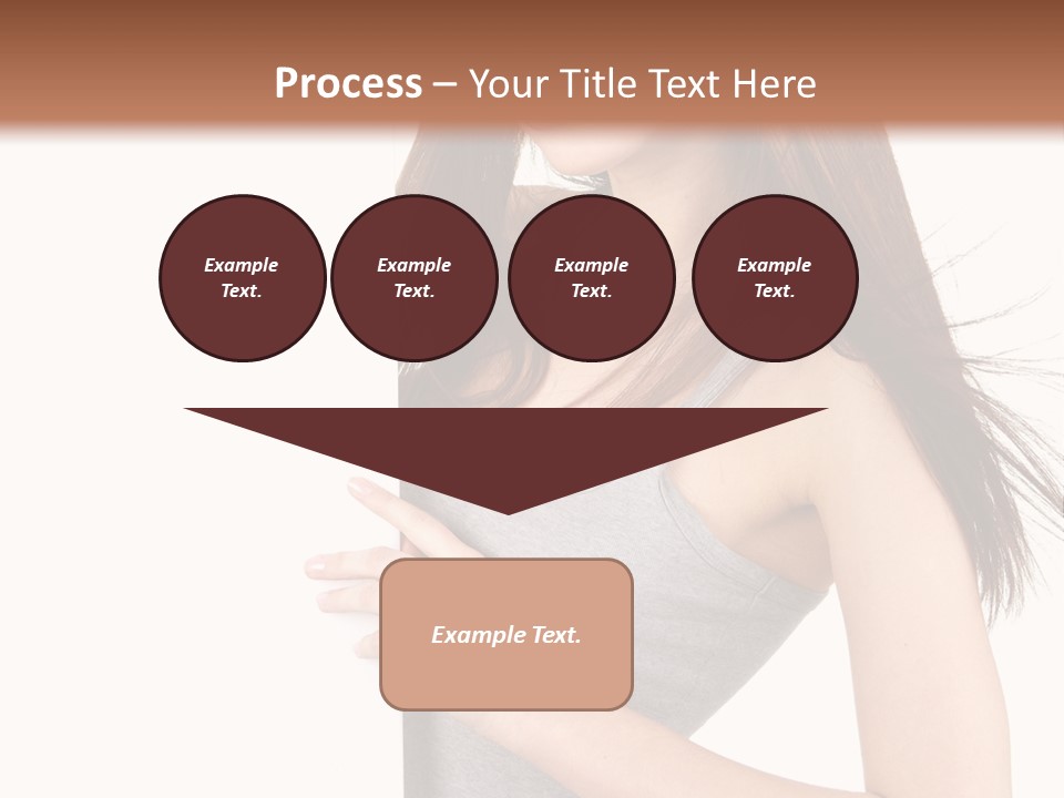 Space Showing Female PowerPoint Template