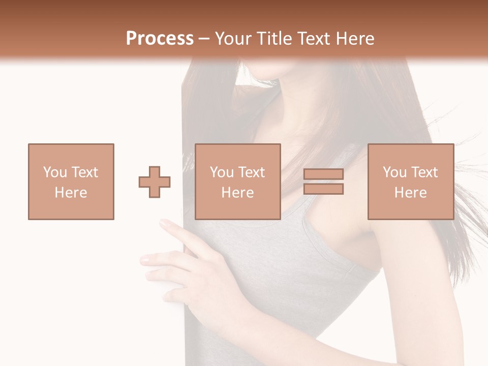 Space Showing Female PowerPoint Template