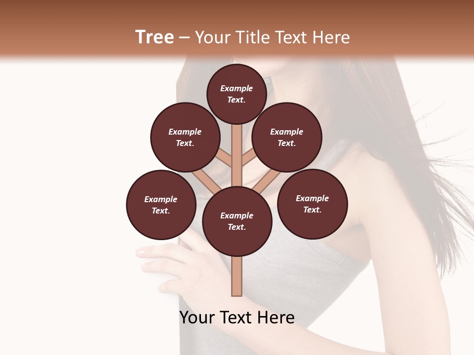 Space Showing Female PowerPoint Template
