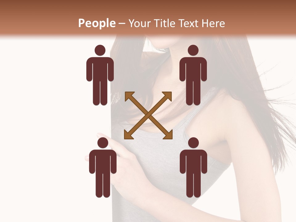 Space Showing Female PowerPoint Template