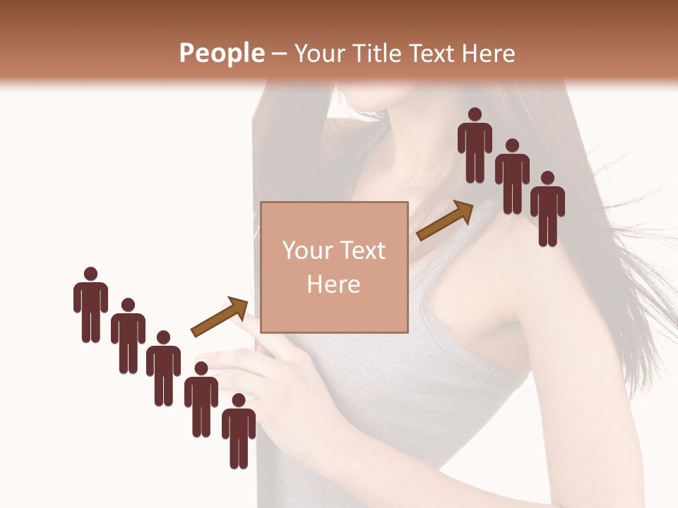 Space Showing Female PowerPoint Template