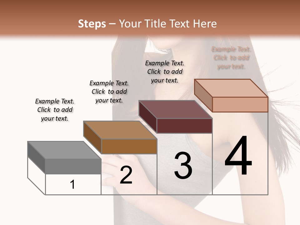 Space Showing Female PowerPoint Template