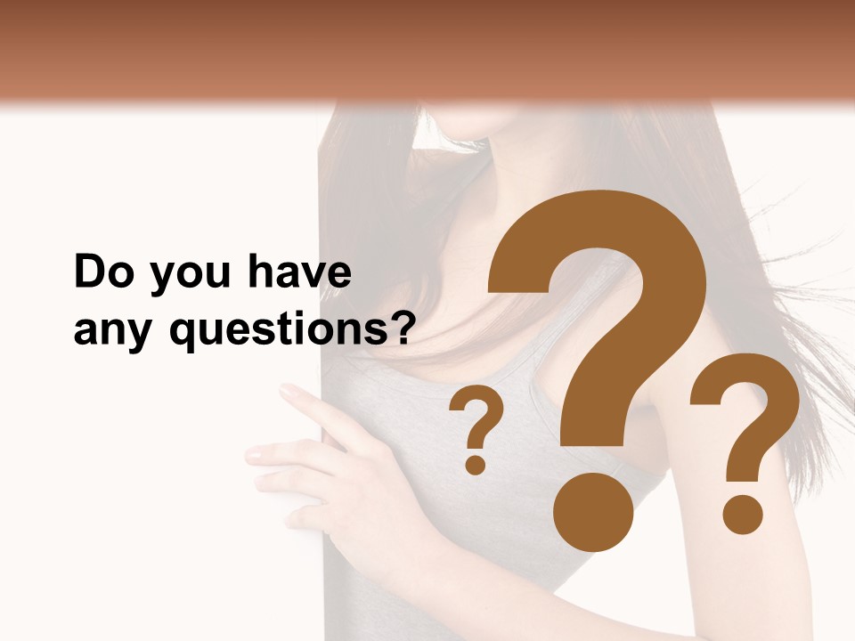 Space Showing Female PowerPoint Template