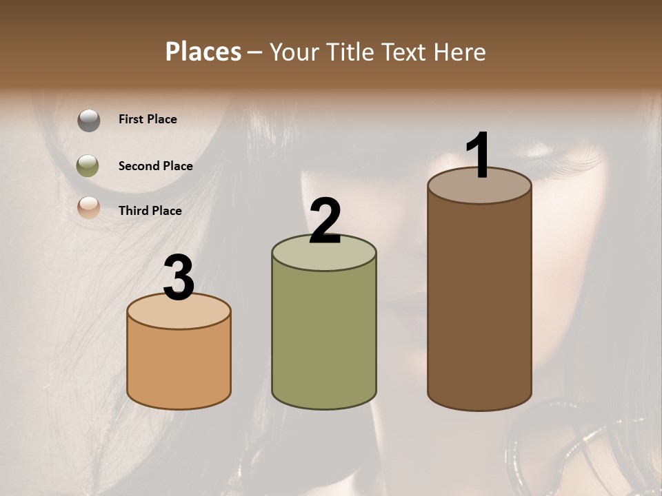 Female Make Up Beautiful PowerPoint Template