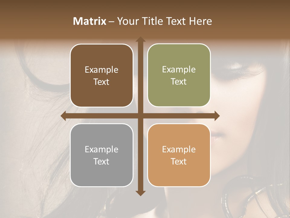 Female Make Up Beautiful PowerPoint Template