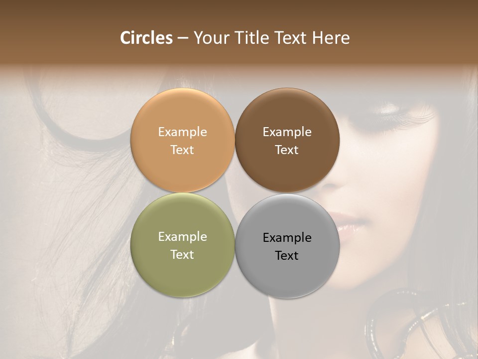 Female Make Up Beautiful PowerPoint Template