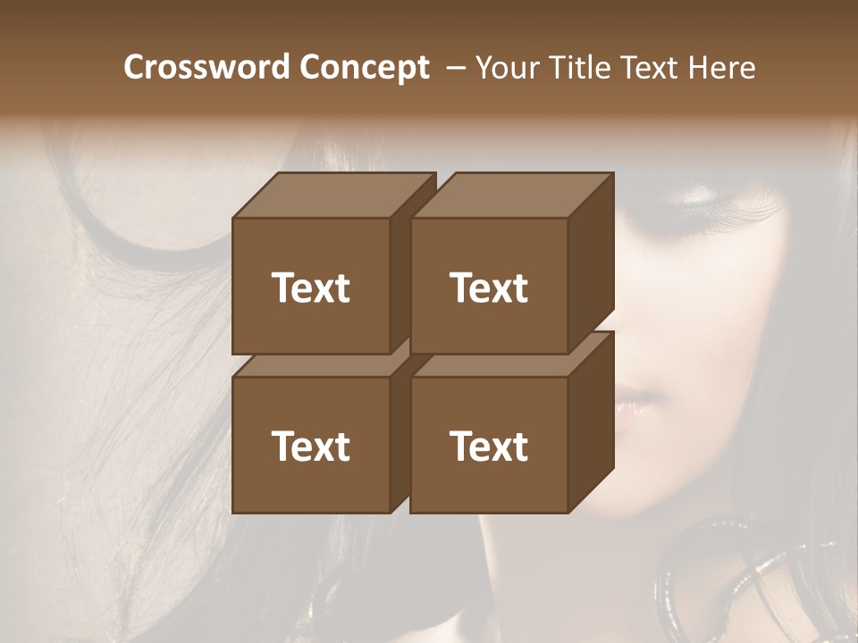 Female Make Up Beautiful PowerPoint Template