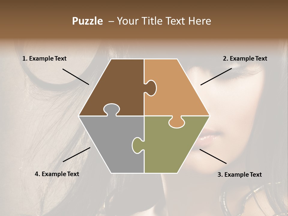 Female Make Up Beautiful PowerPoint Template