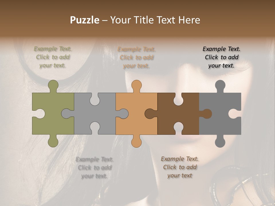 Female Make Up Beautiful PowerPoint Template