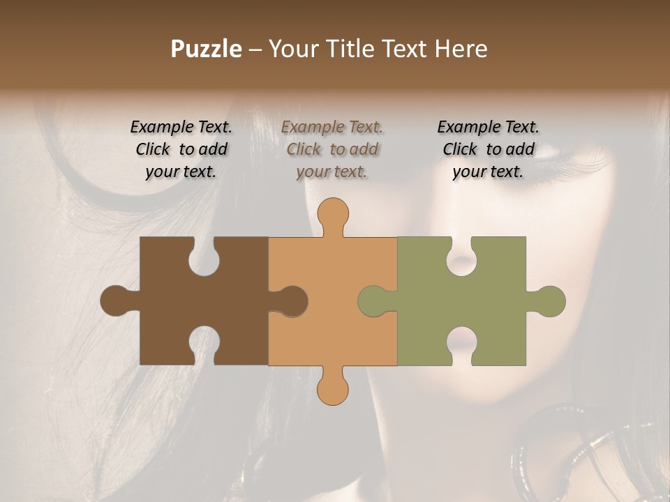 Female Make Up Beautiful PowerPoint Template