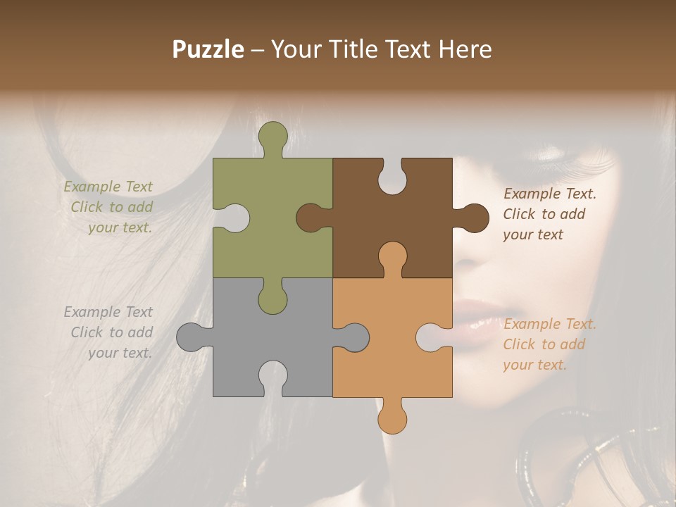 Female Make Up Beautiful PowerPoint Template