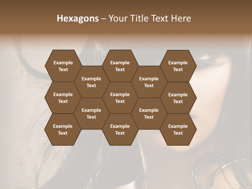 Female Make Up Beautiful PowerPoint Template