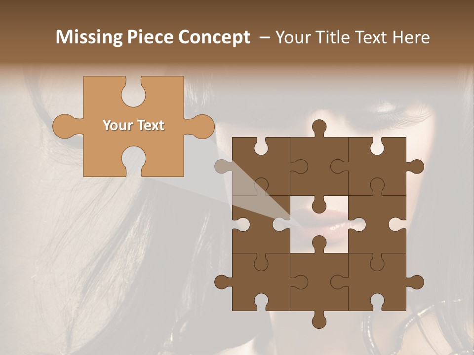 Female Make Up Beautiful PowerPoint Template