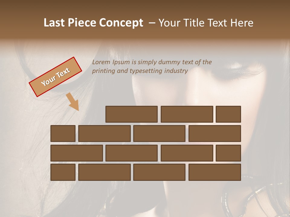 Female Make Up Beautiful PowerPoint Template